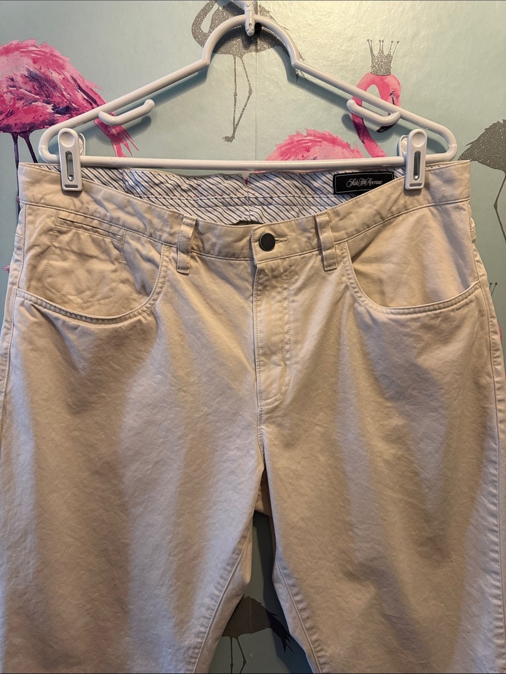 Saks Fifth Avenue Tan Men's Chinos - Size 36
